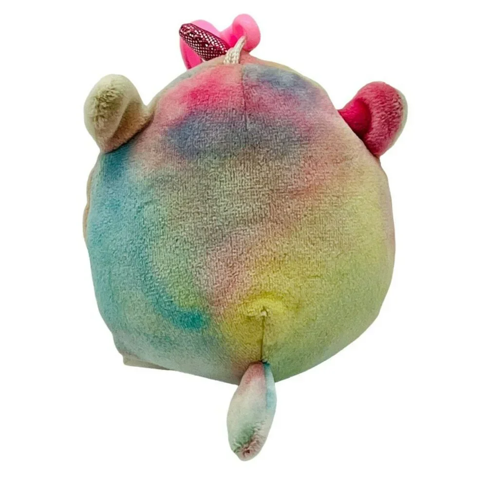 Kellytoy‎ Squishmallows Esmerelda Clip On Keychain Backpack 2019 Unicorn Tie Dye